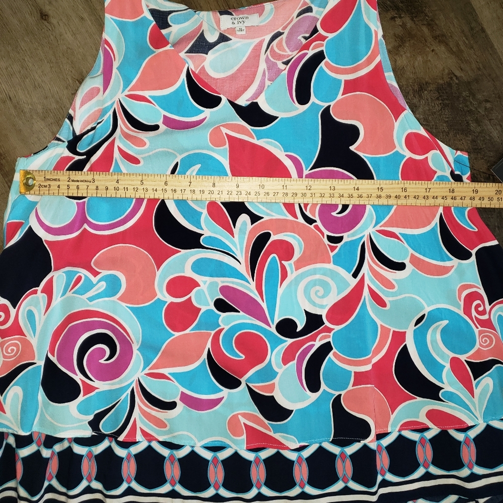 Crown & Ivy, NWT Women's Sleeveless Shirt Medium - Picture 8 of 9